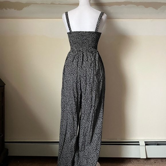 Madewell True Black Lucie Wide-Leg Jumpsuit in Micro Daisy size XS - Picture 8 of 10